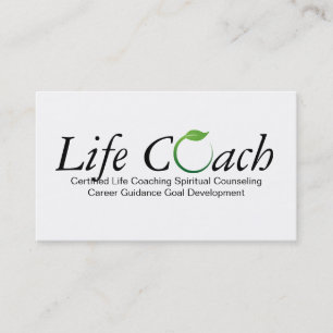 Carte De Visite Guide de conseil spirituel de l'entraîneur Green 