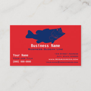 Carte De Visite Guide de pêche personnalisé au bar bass
