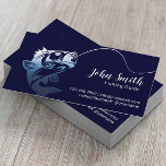 Carte De Visite Guide de pêche professionnelle Service Marine Bleu<br><div class="desc">Guide de pêche professionnel Service Carte de visite bleu marine.</div>