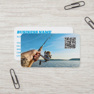 Carte De Visite Guide de pêche QR personnalisé