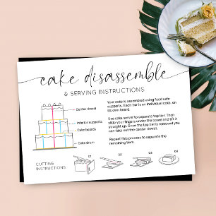 Carte De Visite Guide de service de gâteaux à plusieurs niveaux Él