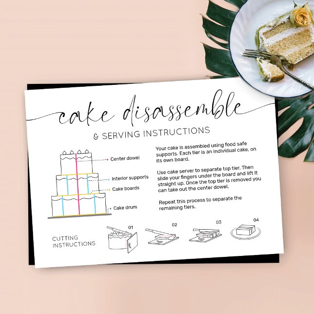 Carte De Visite Guide de service de gâteaux à plusieurs niveaux Él (Créateur téléchargé)
