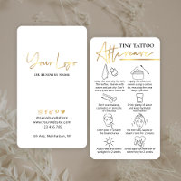 Guide de soins postérieurs au tatouage minuscule É