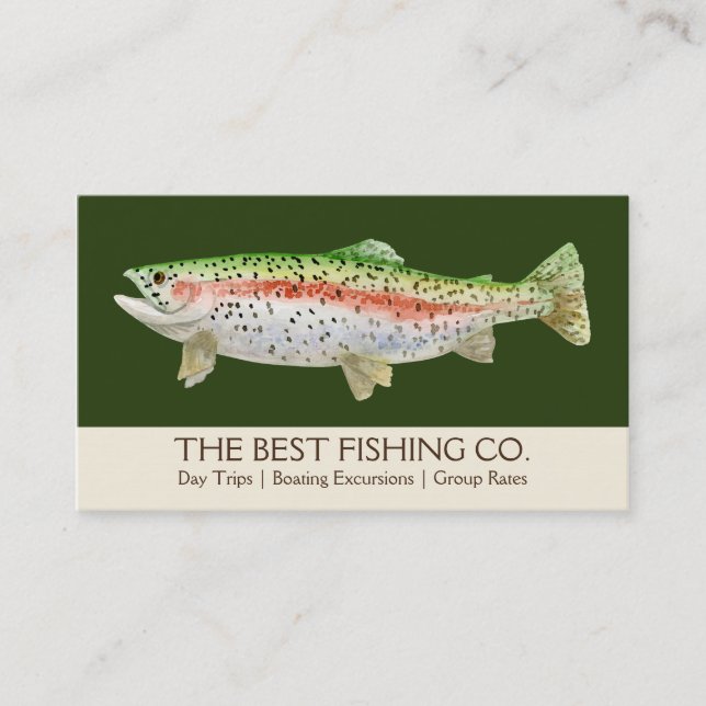 Carte De Visite Guide nautique Simple Fishing Charter Business Fis (Devant)
