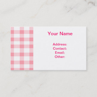 Carte De Visite Guingan rose