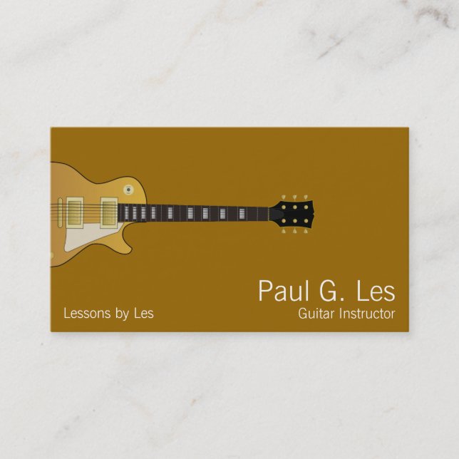 Carte De Visite Guitare (Devant)