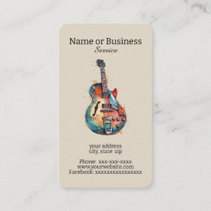 Carte De Visite Guitare