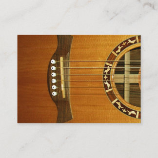 Carte De Visite Guitare acoustique de 6 ficelles
