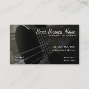 Carte de visite Guitare Grunge Industrielle V.3.0