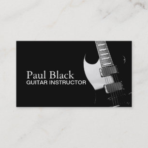 Carte De Visite Guitare Instructeur Instruments de musique Busines
