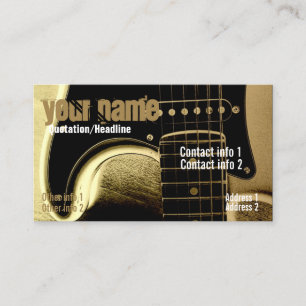 Carte de visite guitare Latte