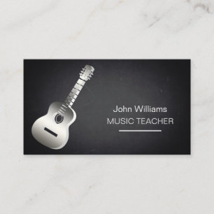 Carte De Visite Guitare Musique Enseignant DJ Joueur Musicien Affa