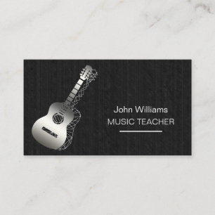 Carte De Visite Guitare Musique Enseignant DJ Joueur Musicien Géom