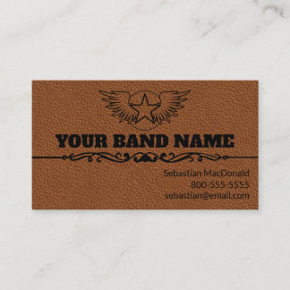 Carte De Visite Guitare Personnalisée Pays Musique Western Musique
