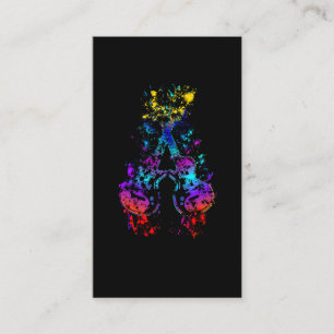 Carte De Visite Guitare Retro Rock et Roll Music Lover Guitariste