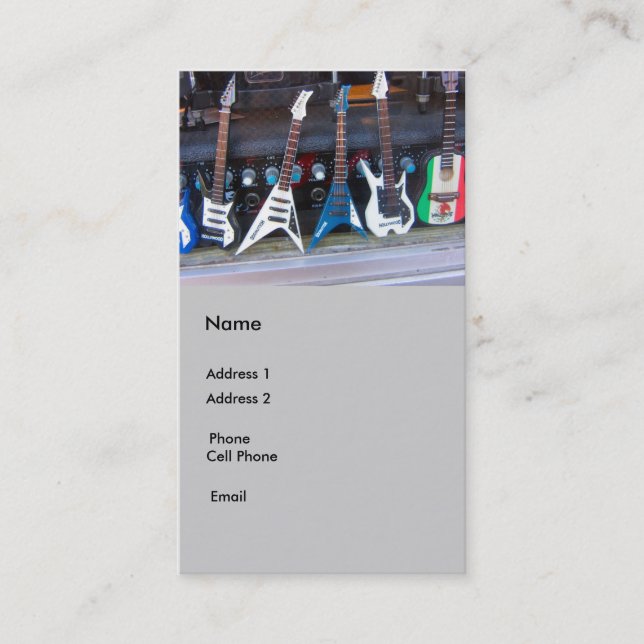 Carte De Visite Guitares (Devant)