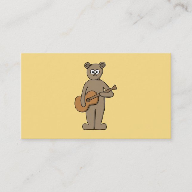 Carte De Visite Guitariste. (Devant)