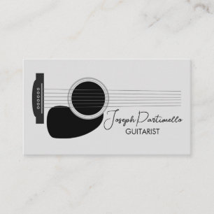Carte De Visite Guitariste Musique de Guitare