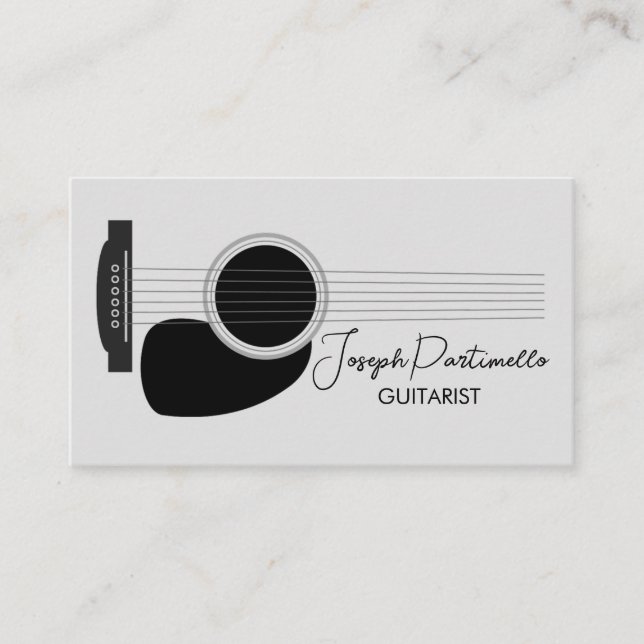 Carte De Visite Guitariste Musique de Guitare (Devant)