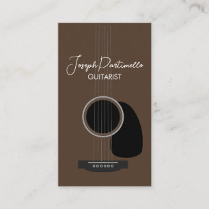 Carte De Visite Guitariste Musique de Guitare