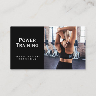 Carte de visite, Gym Training photo personnalisabl