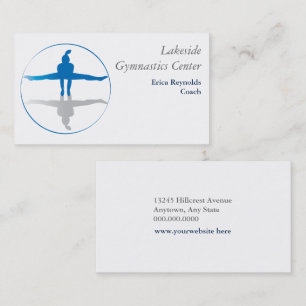 Carte De Visite Gymnaste Blue Grey