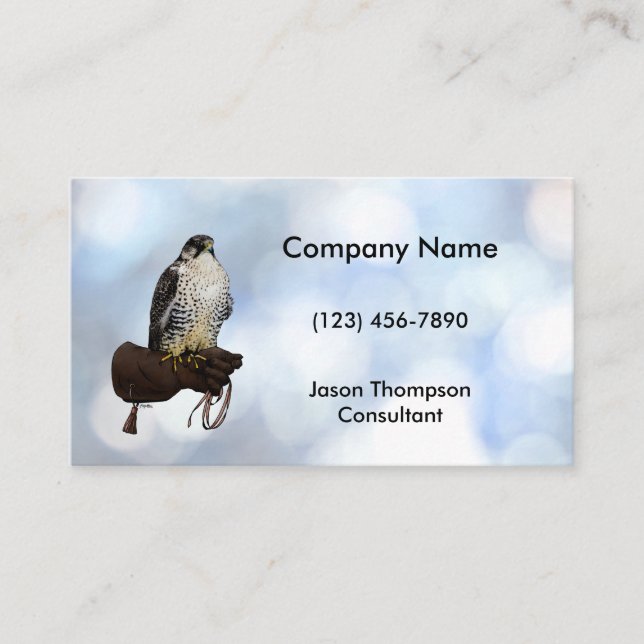 Carte De Visite Gyrfalcon sur Glove (Devant)