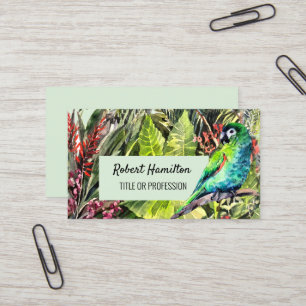 Carte De Visite Hahn´s Macaw perroquet aquarelle peinture