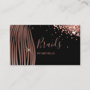 Carte De Visite Hair Braider, salon de cheveux pour Braids Busines