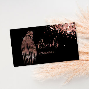 Carte De Visite Hair Braider, salon de cheveux pour Braids Busines