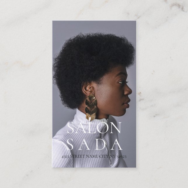 Carte De Visite Hair Salon Business Card (Devant)