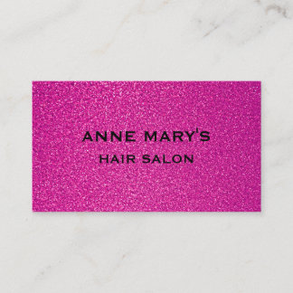Carte De Visite Hair Salon Pink Purple Glitter Spa Hairdresser