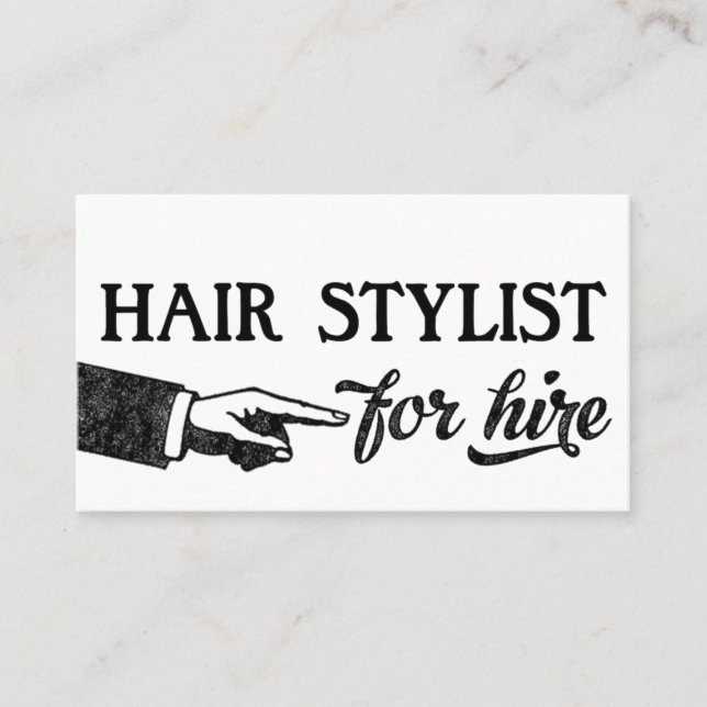 Carte De Visite Hair Stylist Business Cards (Devant)