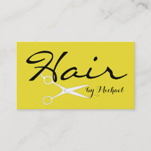 Carte De Visite Hair Styliste Élégant Arrière - plan Dandelion