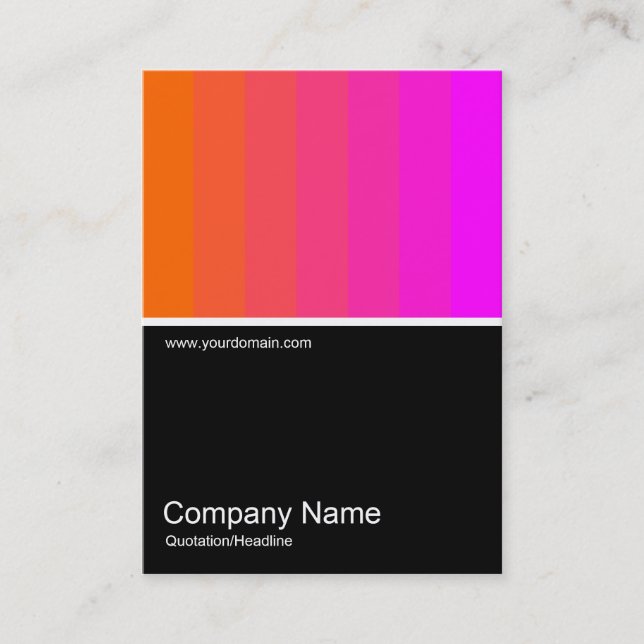 Carte De Visite Half&Half Photo 0119 - Orange à Magenta (Devant)