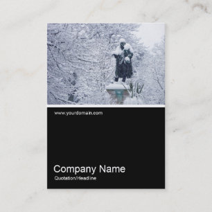 Carte De Visite Half&Half Photo 0193 - Neige dans le parc