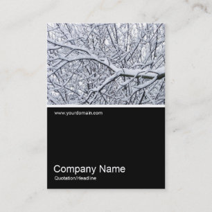 Carte De Visite Half&Half Photo 0195 - Branches de neige
