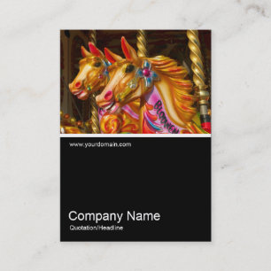 Carte De Visite Half&Half Photo 0252 - Joyeux Chevaux