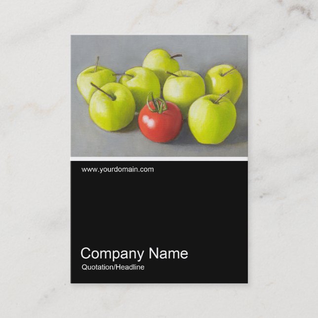 Carte De Visite Half&Half Photo 077 - Love Apple, Huile (Devant)
