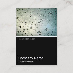 Carte De Visite Half&Half Photo 09 - Pluie sur ma fenêtre