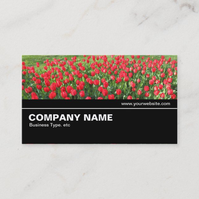 Carte De Visite Halfway V2 034 - Lit de Rouges Tulipes 01 (Devant)