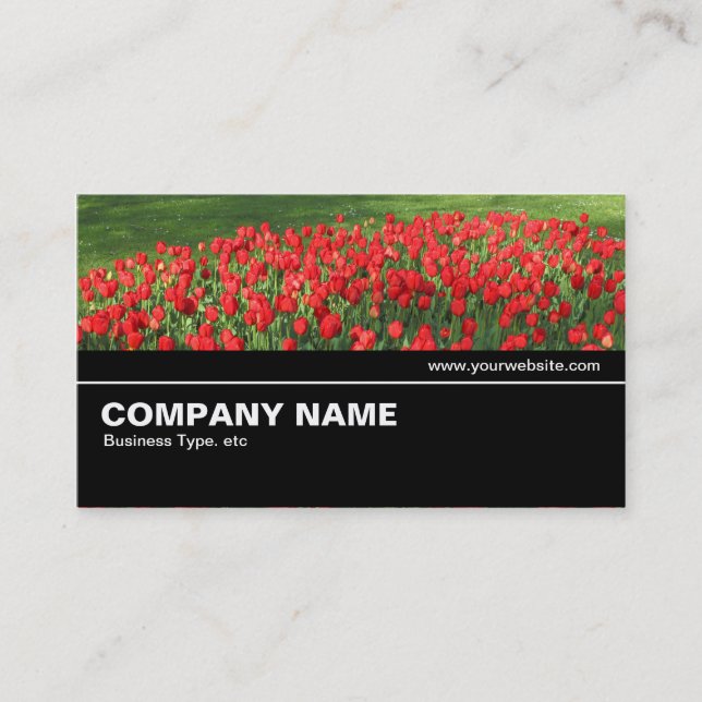 Carte De Visite Halfway V2 035 - Lit de Rouges Tulipes 02 (Devant)