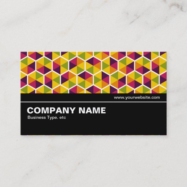 Carte De Visite Halfway V2 - Hexagon Motif 01 (Devant)