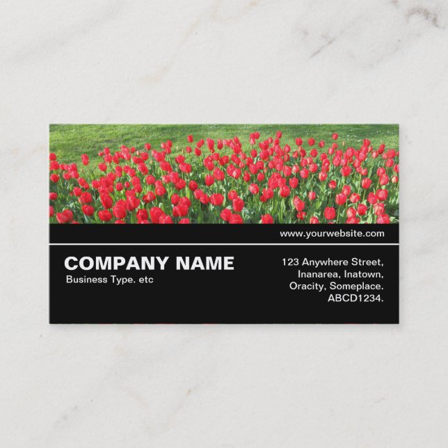 Carte De Visite Halfway V3 043 - Lit de Rouges Tulips 01 (Devant)