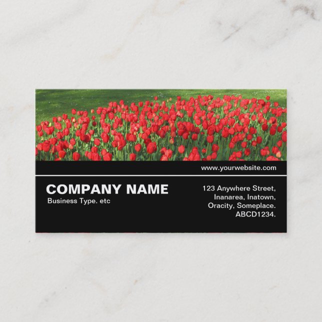 Carte De Visite Halfway V3 044 - Lit de Rouges Tulips 02 (Devant)