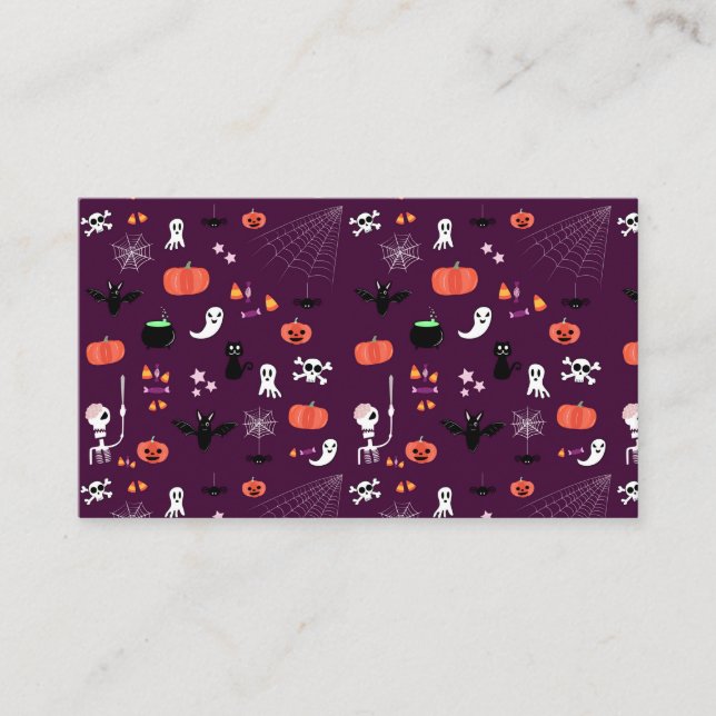 Carte De Visite Halloween (Devant)