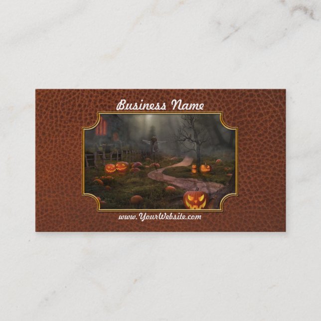 Carte De Visite Halloween - À la veille d'Halloween (Devant)