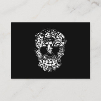 Carte De Visite Halloween Costume Skull Rottweiler