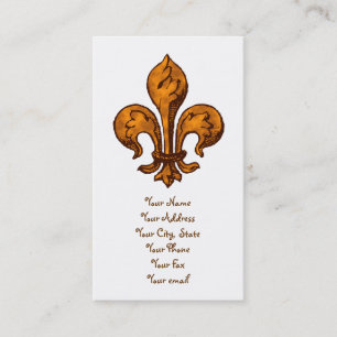 Carte De Visite Halloween Fleur de lis