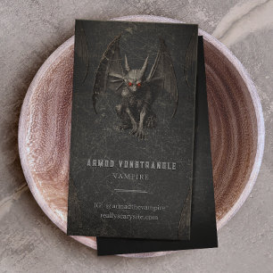 Carte De Visite Halloween Gargoyle